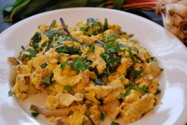 Scrambled eggs with ramps | NY Food Journal