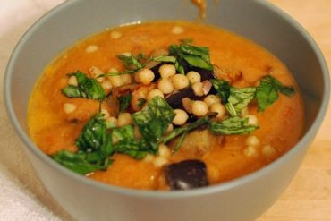 Jerusalem's Burnt Eggplant & Moghrabieh Soup | NY Food Journal