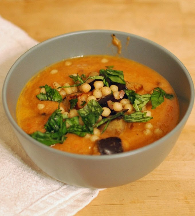 Jerusalem's Burnt Eggplant & Moghrabieh Soup | NY Food Journal