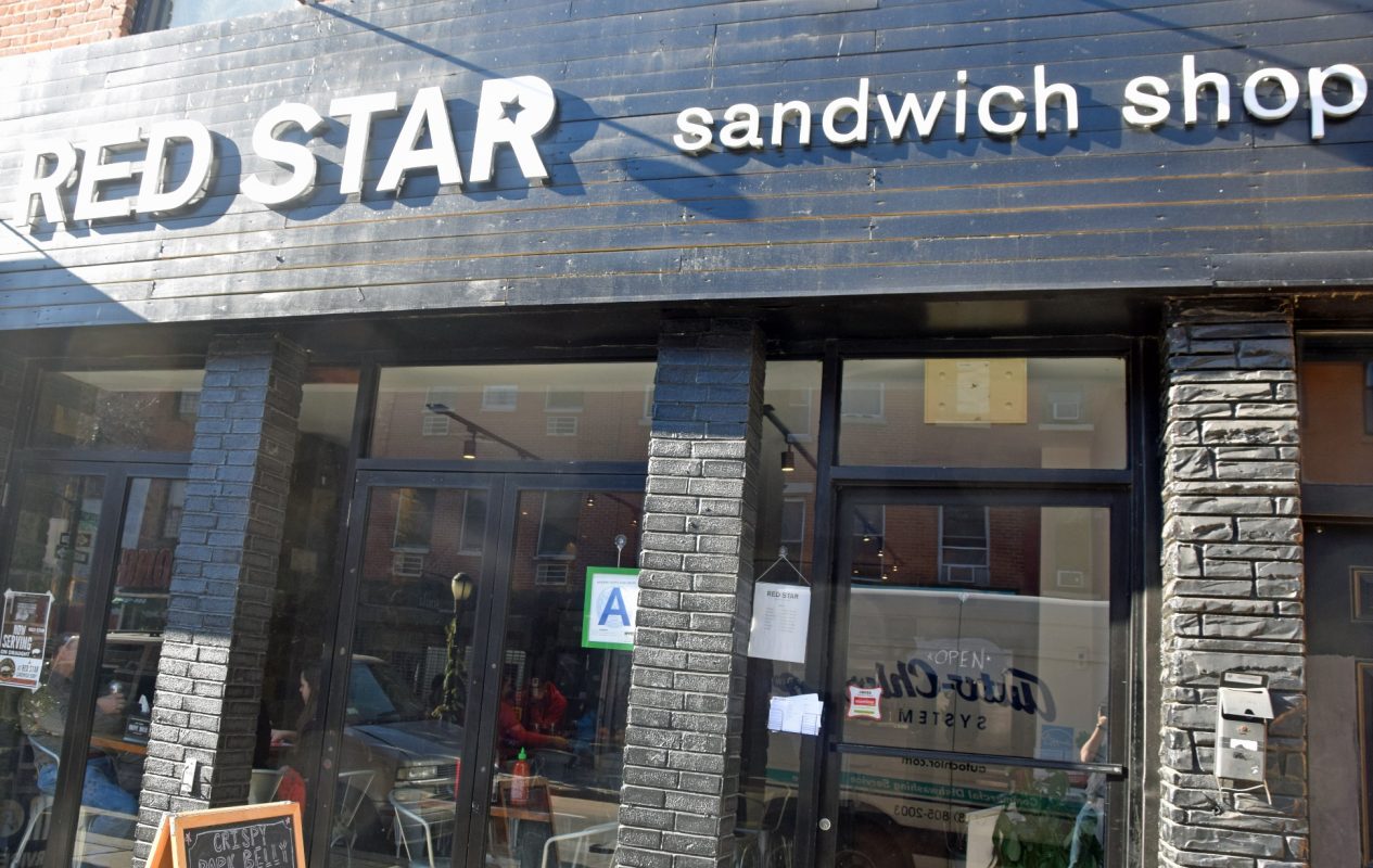 Red Star Sandwich Shop - Sign