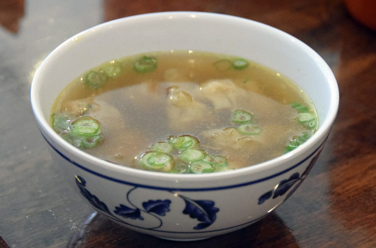 The straight-up wanton soup