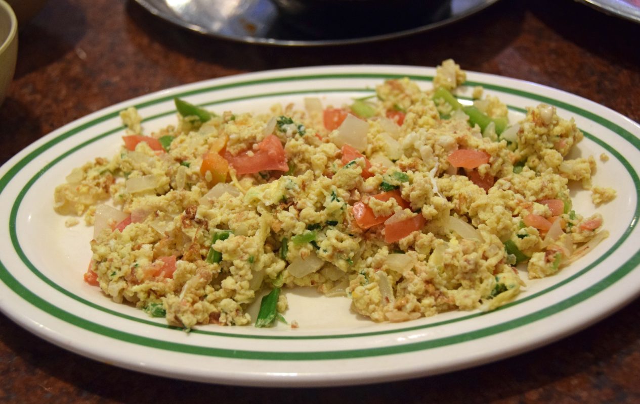 Scrambled eggs - called "shak-shookah"