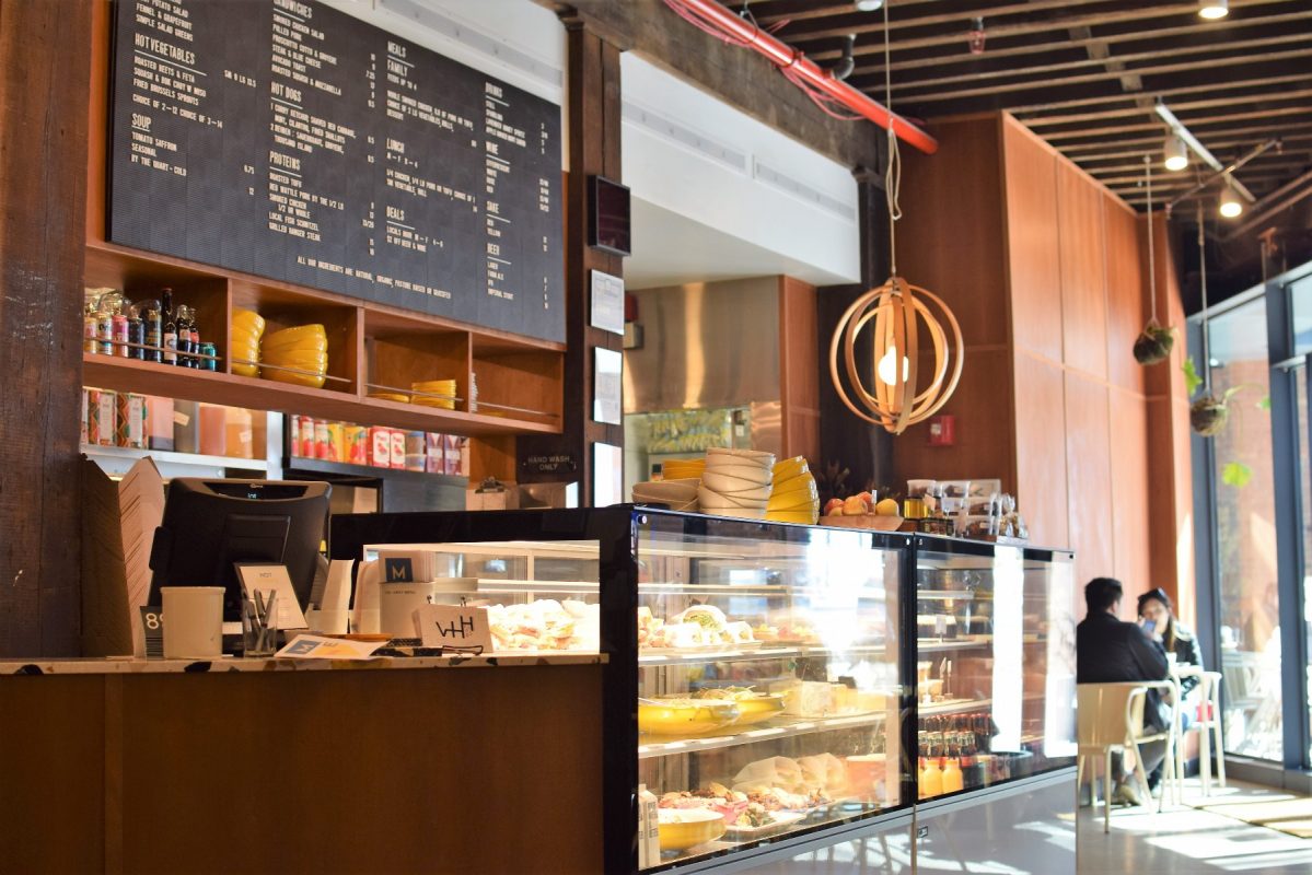 The counter at VHH where you place your order and admire the offerings