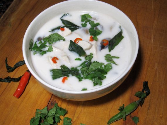 Thai Coconut Milk Soup – Tom Kha Gai | NY Food Journal