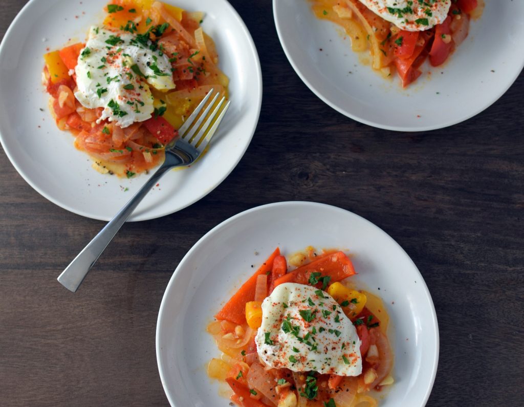 Piperade & poached eggs - the BEST brunch party dish | NY Food Journal