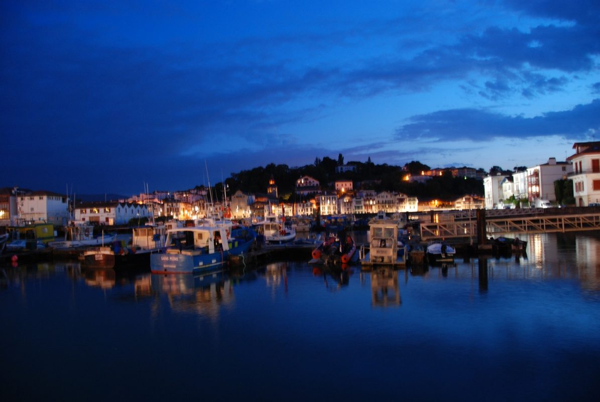 The Charming Saint-Jean-de-Luz Port at night